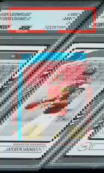 2024 Panini Donruss Rated Rookie Jayden Daniels #389 PSA 9