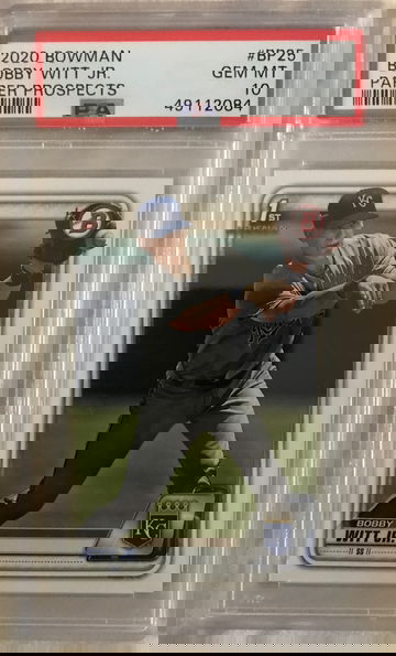 2020 Bowman Bobby Witt Paper PSA 10