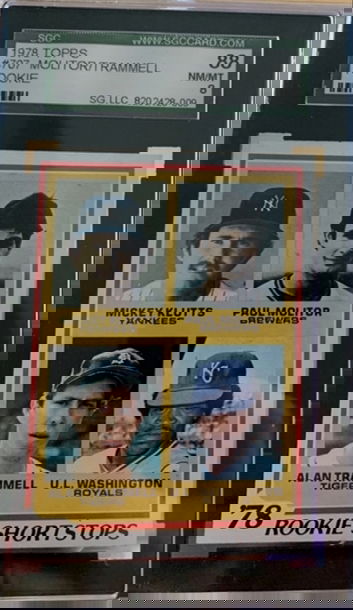 1978 TOPPS PAUL MOLITOR ROOKIE SGC 8