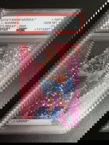 2019-20 Panini mosaic TJ Warren #165 fastbreak pink 05/20 PSA