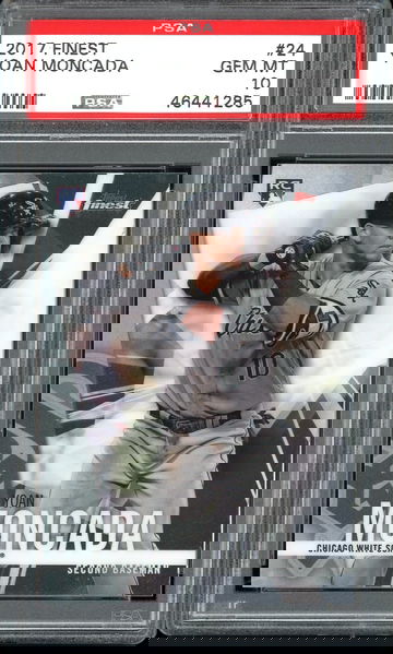 YOAN MONCADA PSA 10 RC 2017 TOPPS FINEST #24