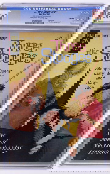 THREE STOOGES #23, CGC 9.4 NM -- RANDOM HOUSE FILE COPY