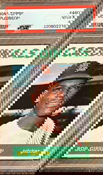 1964 Topps baseball # 460 Bob Gibson PSA 4