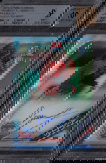 2019 Bowman Chrome Luis Garcia Refractor Auto Autograph #499/499! Phillies 