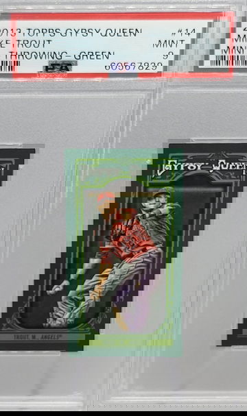 2013 Topps Gypsy Queen #14 Mike Trout Mini Green #/99 PSA 9 TRUE POP 1. NO OTHER PSA GRADED!