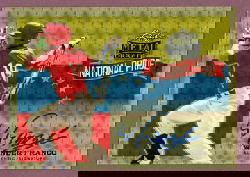 2018 LEAF METAL DRAFT NATIONAL PRIDE GOLD WANDER FRANCO AUTO NUMBERED 1/1