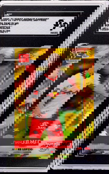 2020-21 Topps Chrome Sapphire Bundesliga #56 Dani Olmo Yellow 56 SGC 9