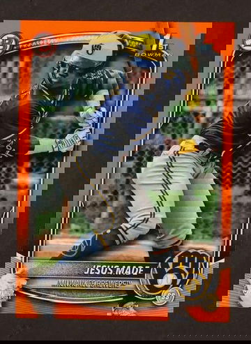 2025 Bowman #BP-66 Jesus Made Orange /25 Rookie