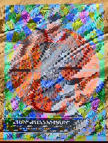 2020-21 Panini Mosaic - ZION WILLIAMSON Stained Glass Short Print NO Pelicans