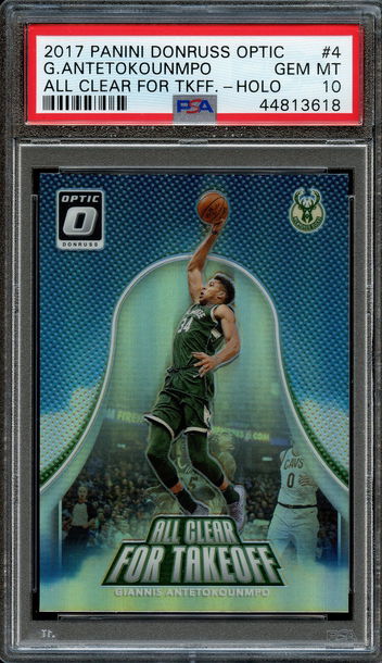 2017 Optic All Clear for Takeoff Holo Giannis PSA 10