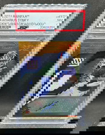 Kadarius Toney 2021 Panini XR RPA Gold #'d /10- Giants SP