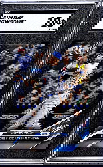 2024 TOPPS SHOHEI OHTANI NOW #722 1st 50/50 SGC 10