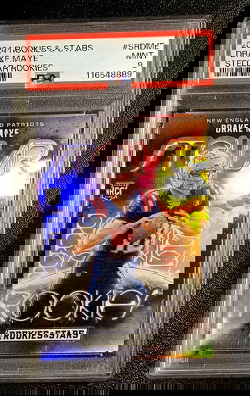 Drake Maye  2024 Panini Rookies & Stars #SR-DME  Stellar Rookies RC  PSA 9  Patriots