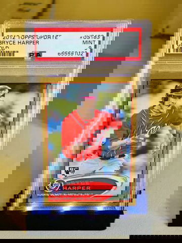 2012 Topps Update Bryce Harper Gold RC #/2012 US183 PSA 9 Sharp Rookie!