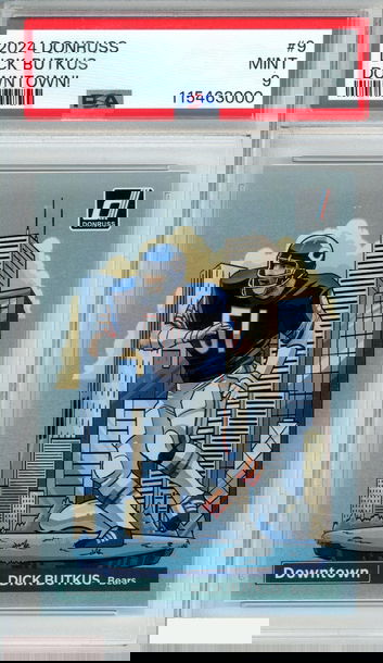 2024 PANINI DONRUSS DOWNTOWN! DICK BUTKUS #9 CHICAGO BEARS HOF PSA 9 MINT