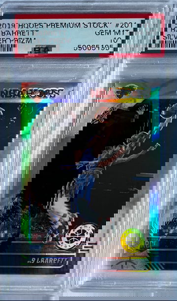 2019 Hoops Premium Stock RJ Barrett Silver Prizm PSA 10
