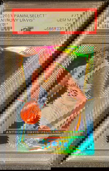 PSA 10 - 2013 Select SILVER PRIZM ANTHONY DAVIS Pop 15 