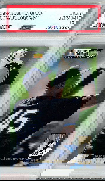 1994 COLLECTORS CHOICE MICHAEL JORDAN #661 CHICAGO WHITE SOX PSA 10 GEM MT