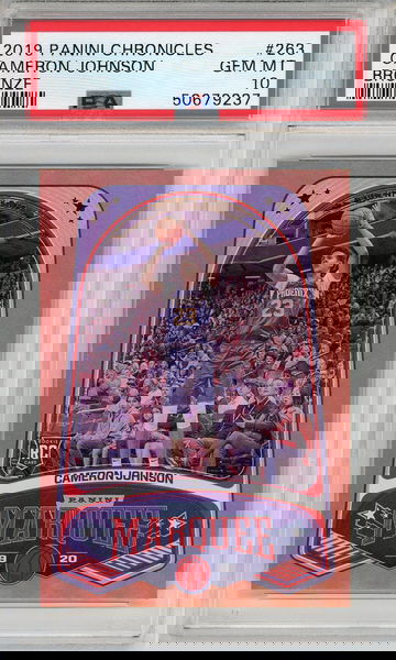 2019 Chronicles Marquee 263 Cameron Johnson Bronze PSA 10 Rookie RC