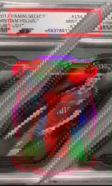 2017 Select Soccer #124 Christian Pulisic Pink Die-Cut /60