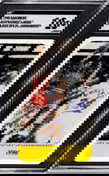 1998 Harenberg Jahrhunderts Michael Jordan HOF Chicago Bulls  SGC 10 POP 4