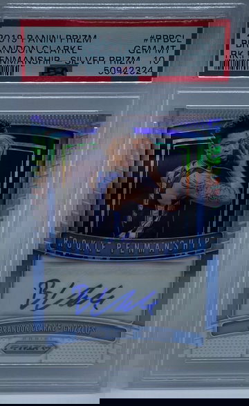 Brandon Clarke Rookie Penmanship Silver Prizm PSA 10