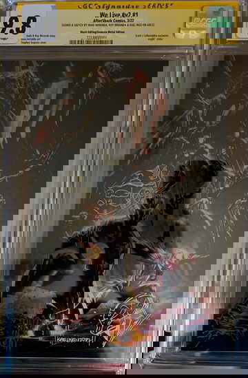 We Live #v2, #1! Virgin Segovia Black Metal Editon! CGC SS 9.8! TRIPLE REMARKED!