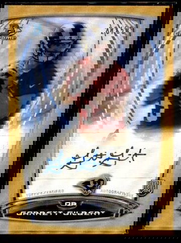 Garrett Gilbert 2014 Bowman Chrome RC Autograph Gold Refractor Rookie Auto 28/50