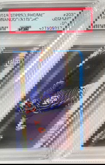 2019 topps chrome Fernando Tatis jr rookie psa 10 203