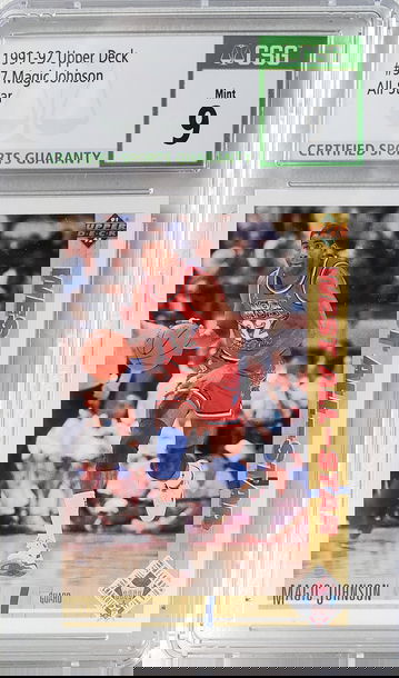 1991-92 Upper Deck All Star Magic Johnson #57 CSG 9