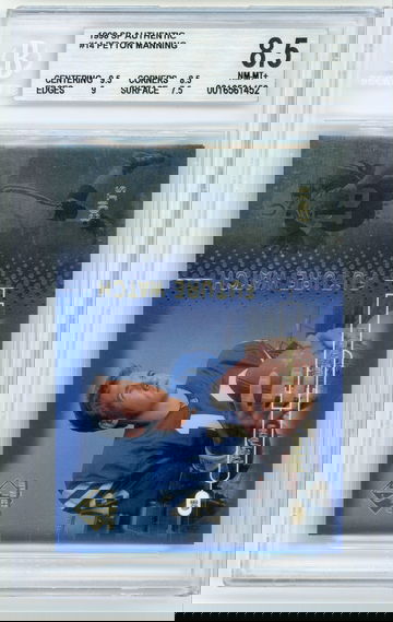 PEYTON MANNING 1998 SP Authentic Future Watch Rc #1765/2000 BGS 8.5