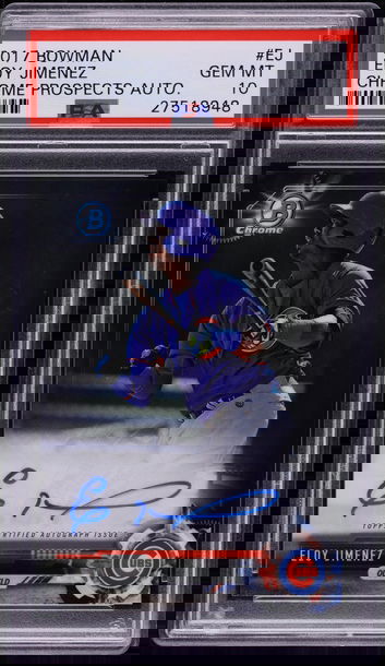 2017 Bowman Chrome Prospect Eloy Jimenez ROOKIE AUTO #CPA-EJ - PSA 10 GEM MINT