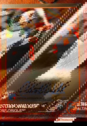 2015 Topps Chrome CHRISTIAN WALKER ROOKIE AUTO #AR-CW RC Orioles Diamondbacks