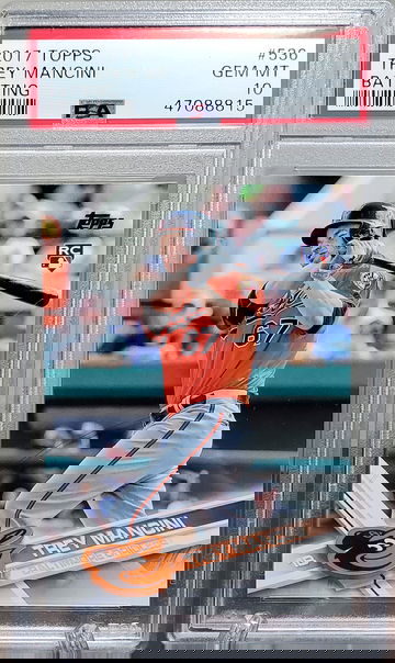 Trey Mancini 2017 Topps RC Rookie PSA 10