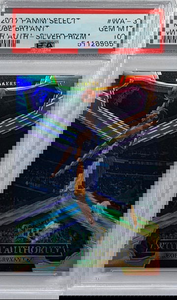 2017-18 Select KOBE BRYANT With Authority Silver Prizm Insert WA-3 PSA 10 GEM MINT POP 9