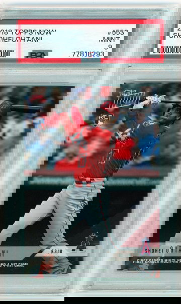 2018 Topps Now #553 Shohei Ohtani PSA 9 MINT!