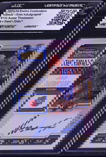 2023 Panini Contenders The Finals Ticket Ausar Thompson ROOKIE AUTO /49 #133 CGC AUTH