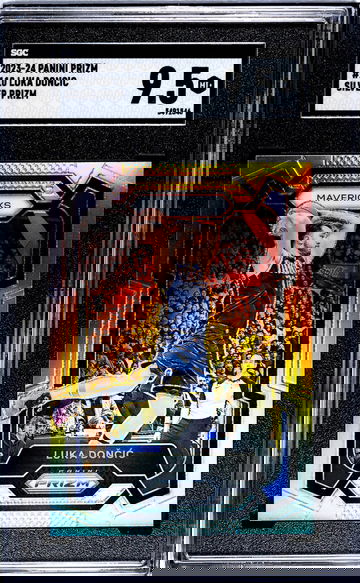 2023-24 Panini Prizm #110 Luka Doncic Silver Prizm SGC 9.5