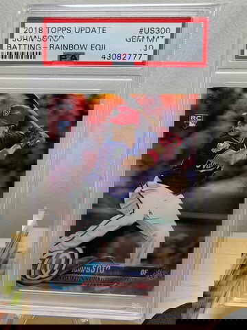 2018 Juan Soto Topps Update US300 Rainbow Foil