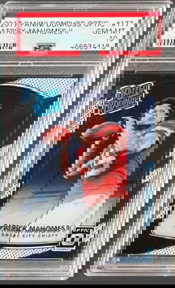 2017 Donruss Optic Patrick Mahomes PSA 10 #177 Rookie RC Gem Mint