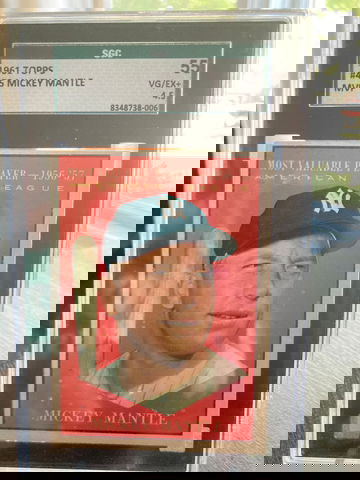 1961 Topps MVP Mickey Mantle