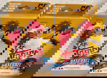 Two (2x) 2018 Topps Update Hanger Boxes (Acuna, Soto, Ohtani chase)