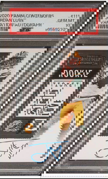 PSA 10 Jordan Love Panini Contenders Auto Rookie RC Packers