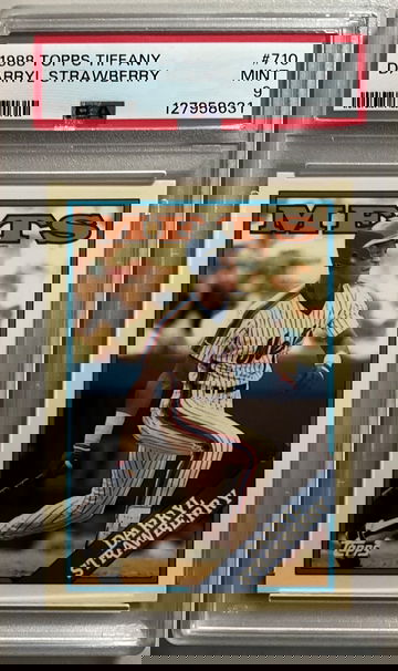 1988 TOPPS TIFFANY #710 DARRYL STRAWBERRY PSA 9 MINT 