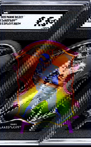 2020 Panini Select #13 Jared Goff Purple Die-Cut Prizm SGC 9.5