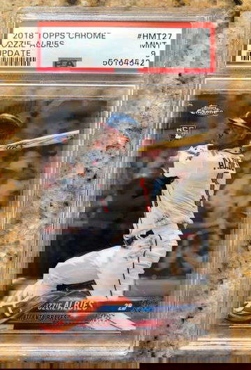 2018 Topps chrome update Ozzie Albies PSA 9 Rookie