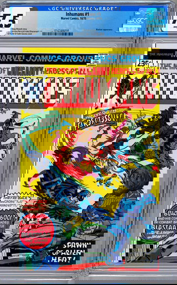 INHUMANS #1 CGC 7.5 BLACK BOLT AGENTS OF SHIELD PEREZ ART KANE GIACOIA CVR 1975