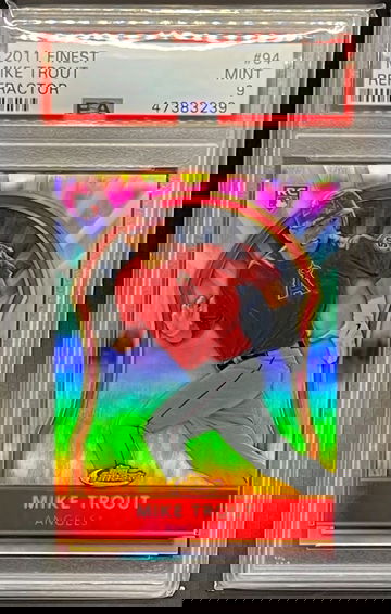 2011 Finest #94 Mike Trout Refractor PSA 9