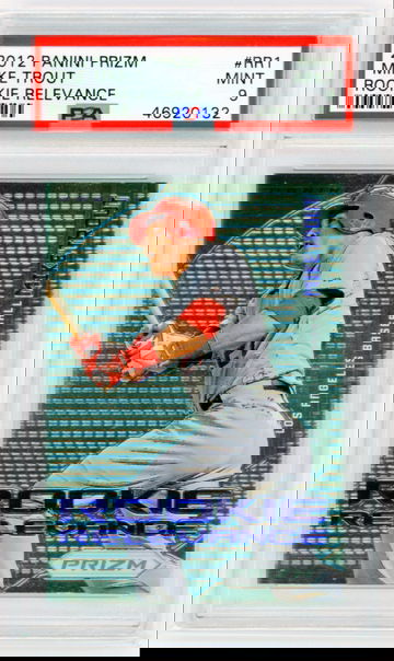 2012 Panini Prizm #RR1 Mike Trout Rookie Relevance PSA 9 MINT!