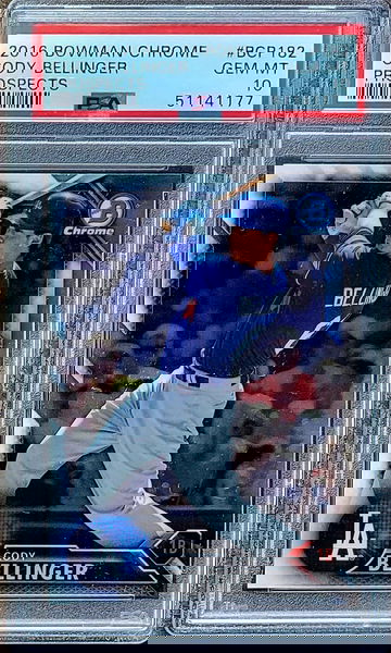 2016 CODY BELLINGER Topps Bowman Chrome Prospects PSA 10 Rookie RC #BCP182